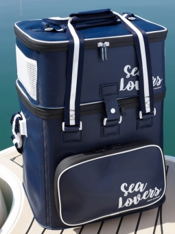 Набор для пикника Sea Lovers, влагозащищенная сумка с изотермическим отделением + набор посуды для 4 человек