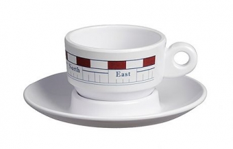 Чашка кофейная с блюдцем «Mistral», 6х5 см, 6 шт