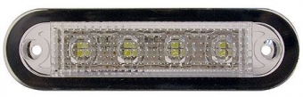 Светильник светодиодный прямоугольный, IP66, 12/24 В, 90x24,7x14,3 мм
