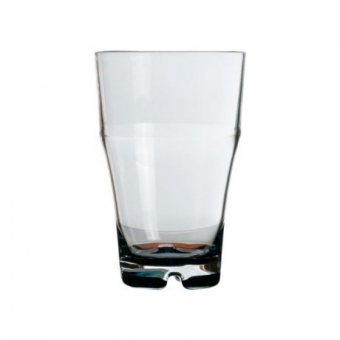 Прозрачные стаканы «Party» с синим дном, 9х14 см, 6 шт